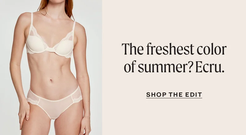 The freshest color of the summer? Ecru.