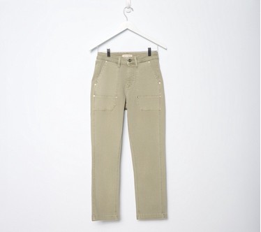 Warp & Weft Jet Set Stretch Utility Straight-Leg Leg Jeans