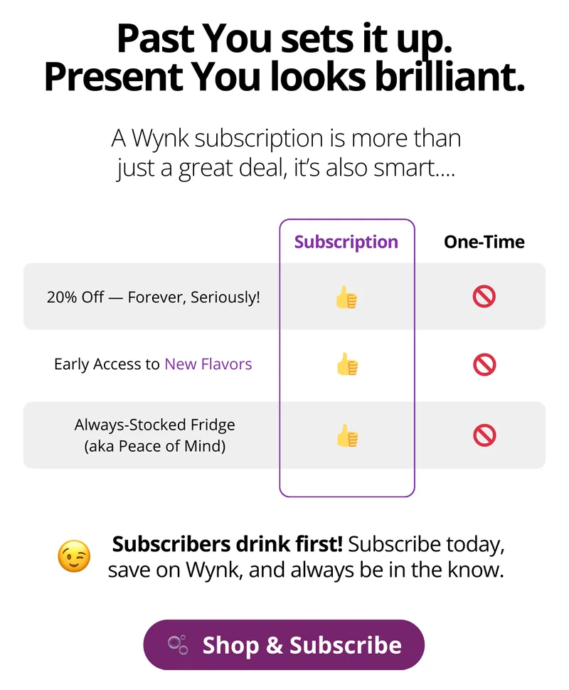 Past You sets it up. Present You looks brilliant. [Subscribe and Save]