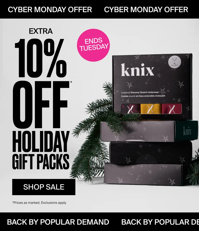 EXTRA 10% OFF Holiday Gift Packs Shop SALE. *Prices as marked. Exclusions apply.