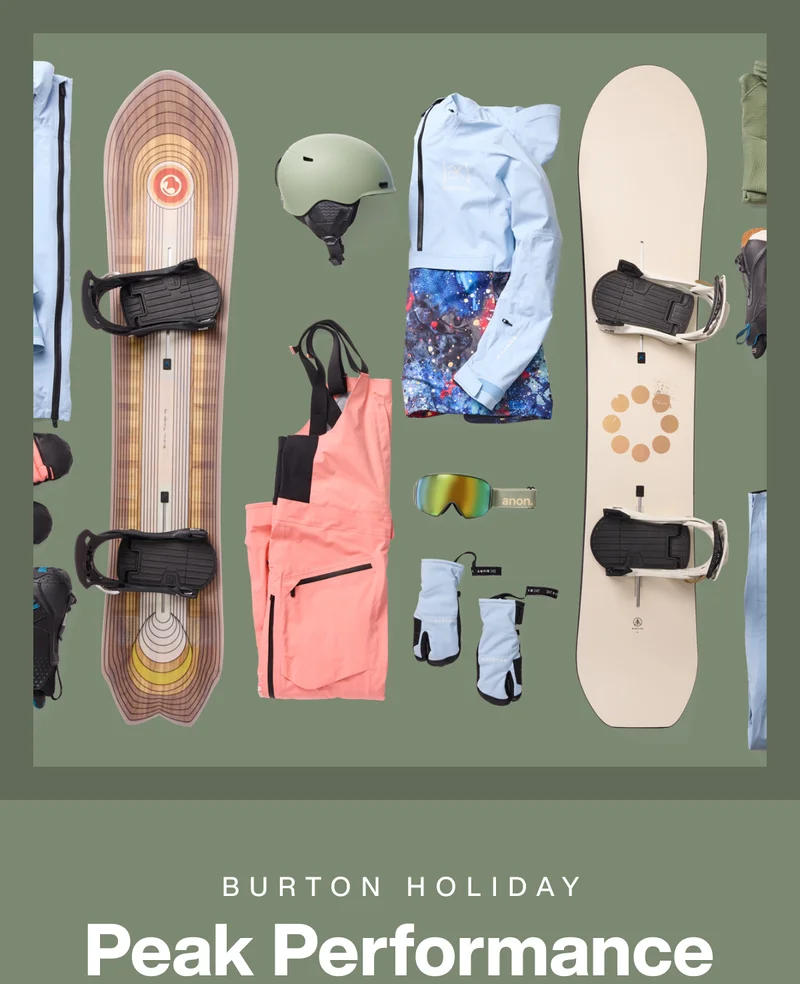 Burton Gift Guides - Peak Performance