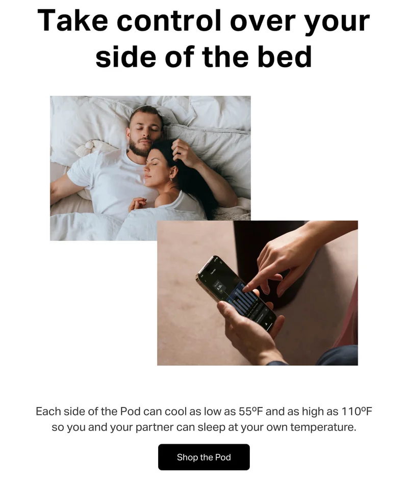 Take control over your side of the bed.