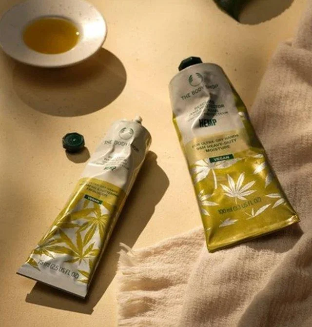 Hemp hand scrub
