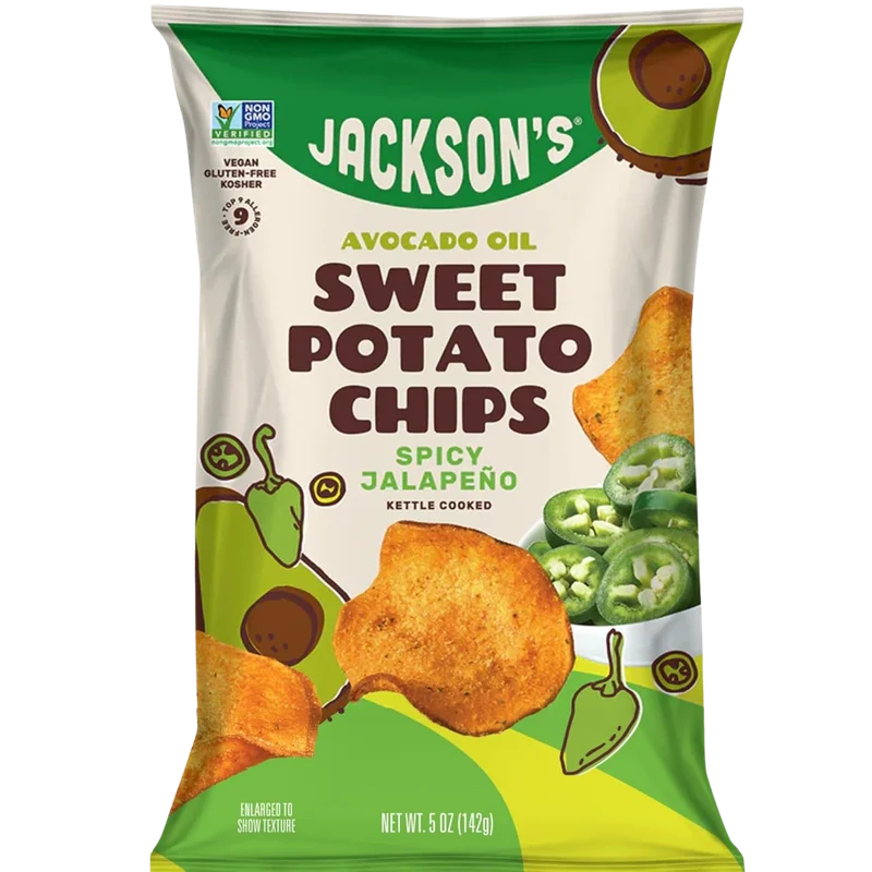 Image of Jackson's Avocado Oil Spicy Jalapeno Sweet Potato Chips