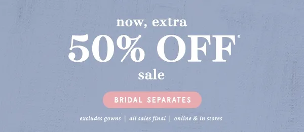 50% off dresses, shop now