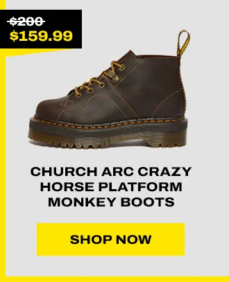Church Arc Crazy Horse Platform Monkey Boots
