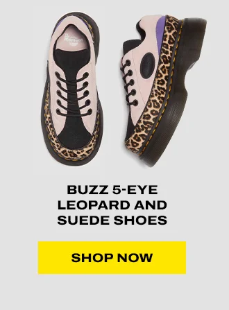 Buzz 5-eye leopard and suede shoes