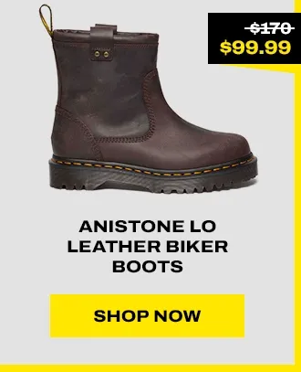 Anistone Lo Leather Biker Boots