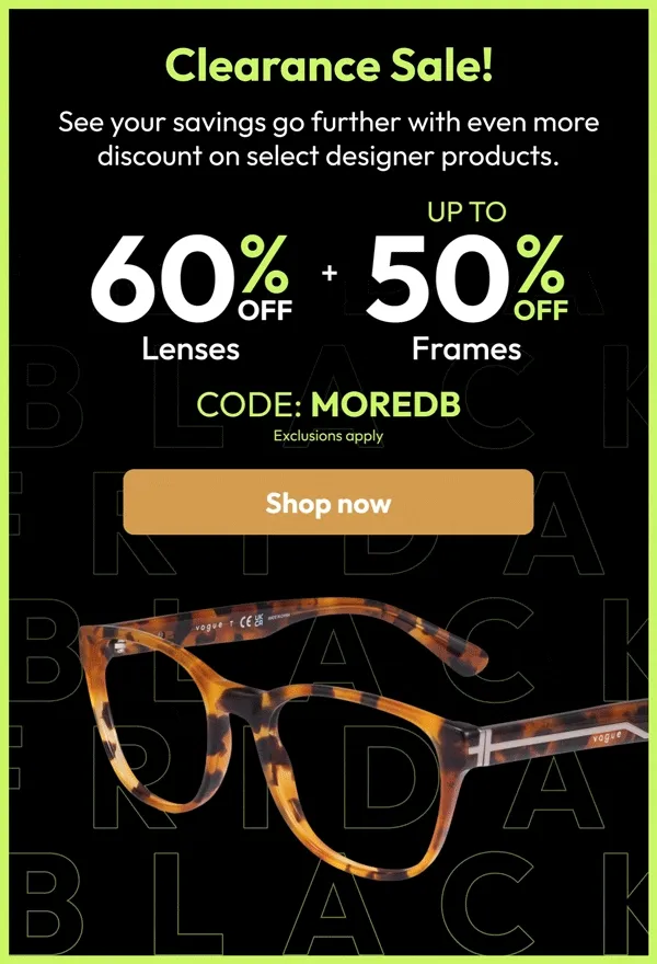clearance sale