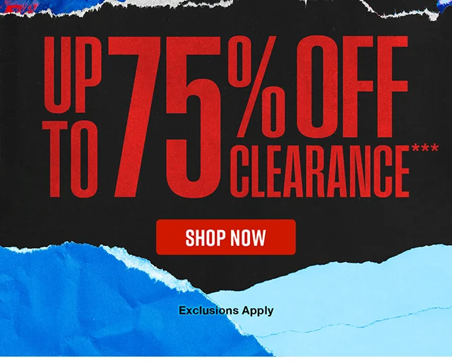 Ending Soon Up to 75% Off Clearance. Exclusions Apply. Shop Now