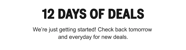 12 DAYS OF DEALS