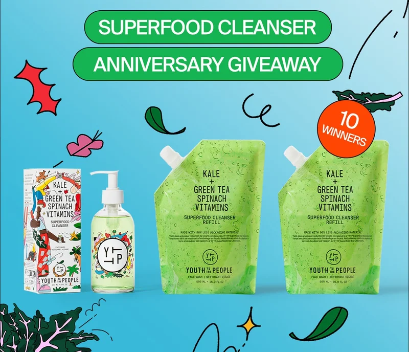 Superfood Cleanser Anniversary Giveaway