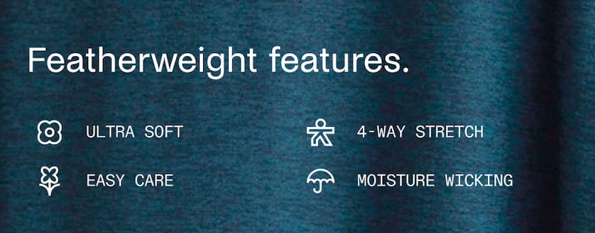 Featherweight features.