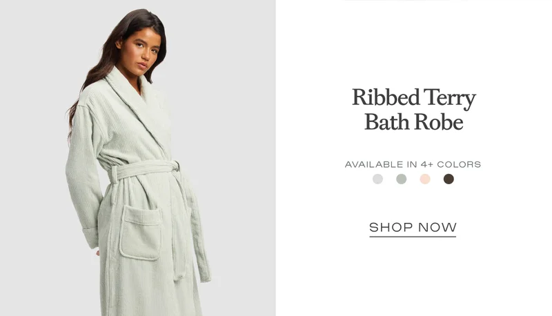 discount code Ribbed Terry Bath Robe