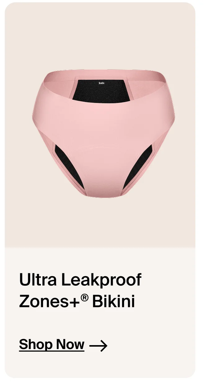 Ultra Leakproof Zones+ Bikini. Shop Now→