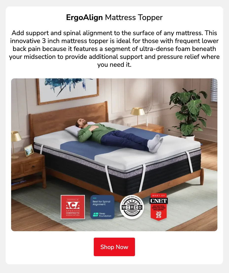 ErgoAlign Mattress Topper ErgoAlign Mattress Topper