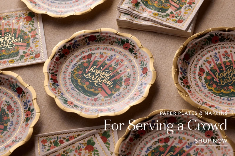 PAPER PLATES & NAPKINS - For Serving a Crowd | SHOP NOW