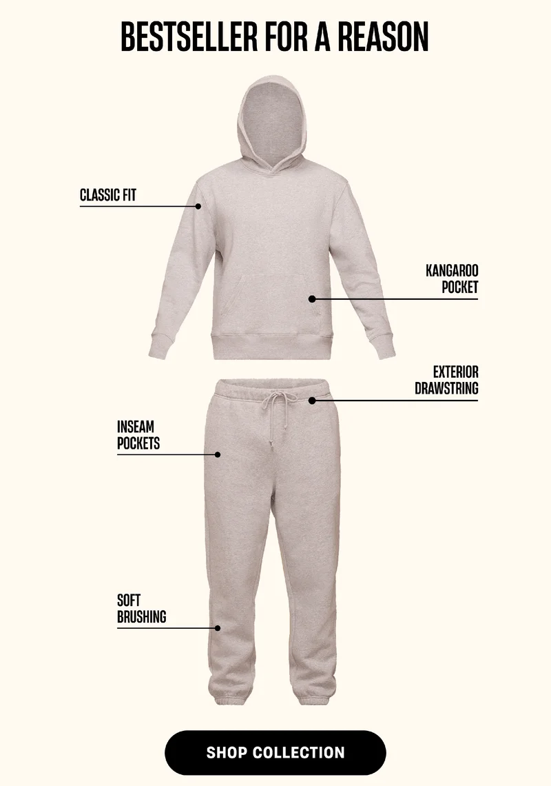 Bestseller for a reason | Classic Fit, Kangaroo Pocket, Inseam Pockets, Exterior Drawstring, Soft Brushing | Shop Collection Bestseller for a reason | Classic Fit, Kangaroo Pocket, Inseam Pockets, Exterior Drawstring, Soft Brushing | Shop Collection