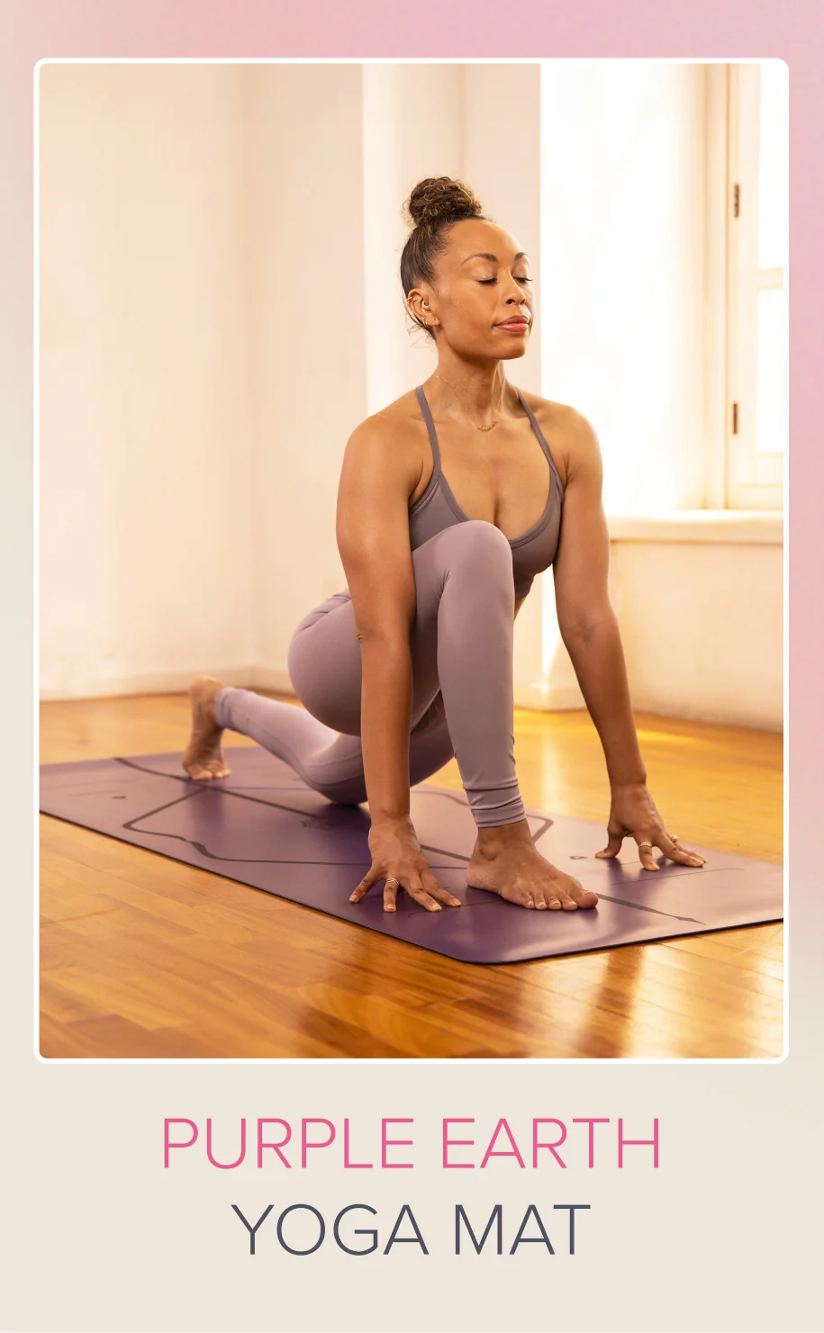 Purple Earth Yoga Mat