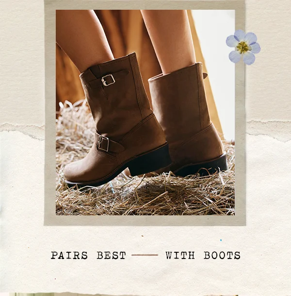 pairs best with boots