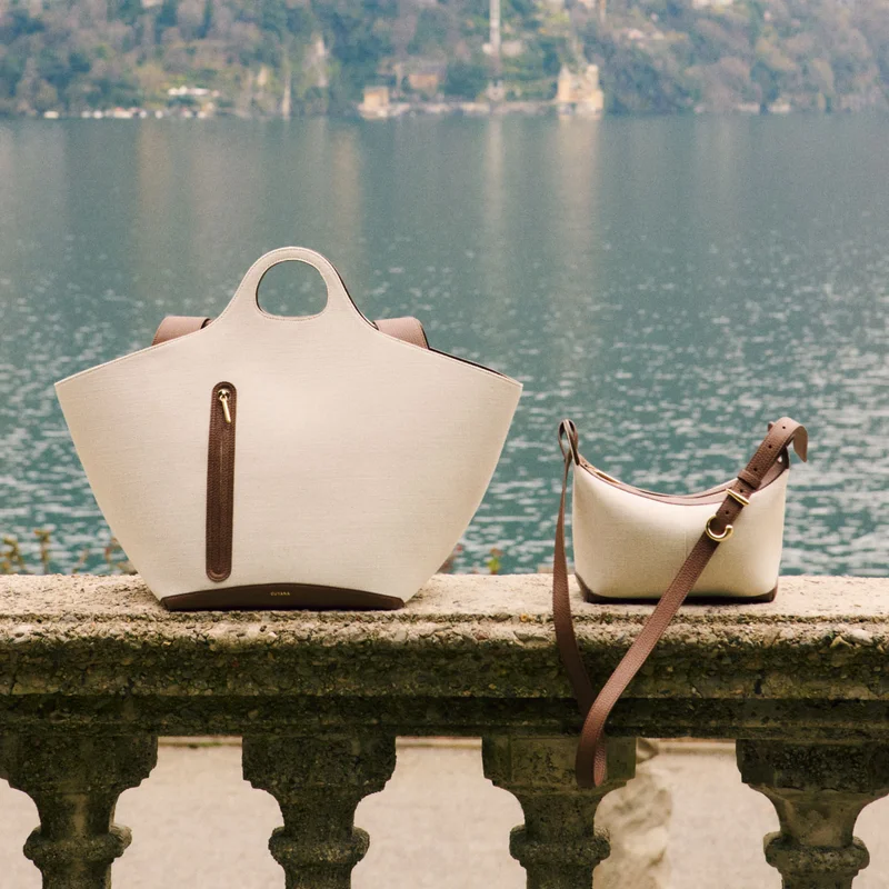 Linen Paloma Tote and Mini Paloma