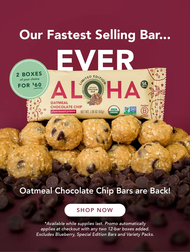Oatmeal Chocolate Chip is back in stock!