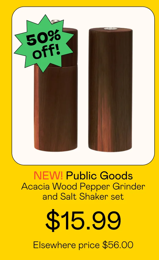Acacia Wood Pepper Grinder and Salt Shaker set