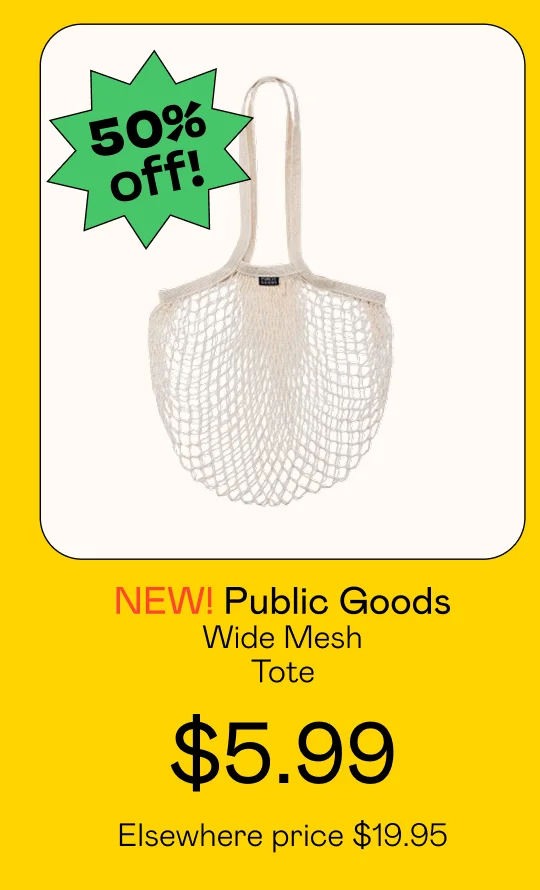 Wide Mesh Tote