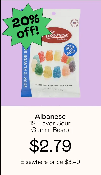 12 Flavor Sour Gummi Bears