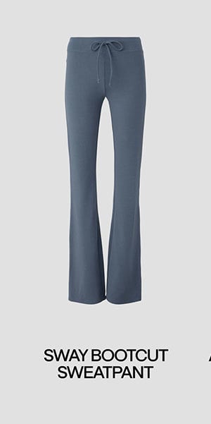sway bootcut sweatpant - bluestone