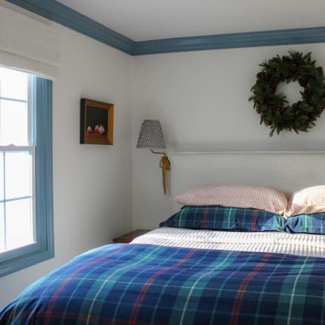 Interior vignette featuring paint color Good Jeans