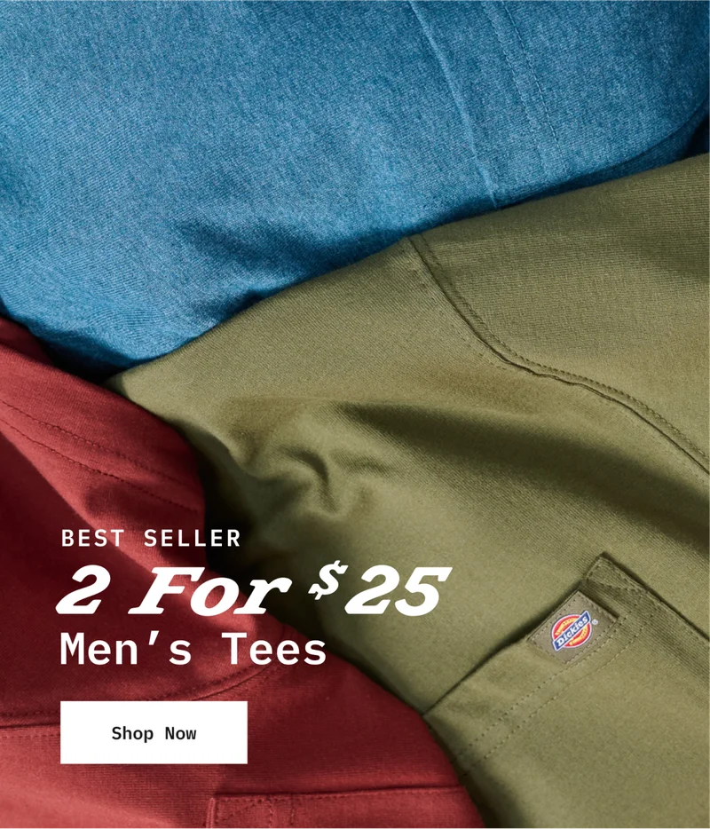 BEST SELLER: 2 FOR $25 Men's Tees. Shop Now