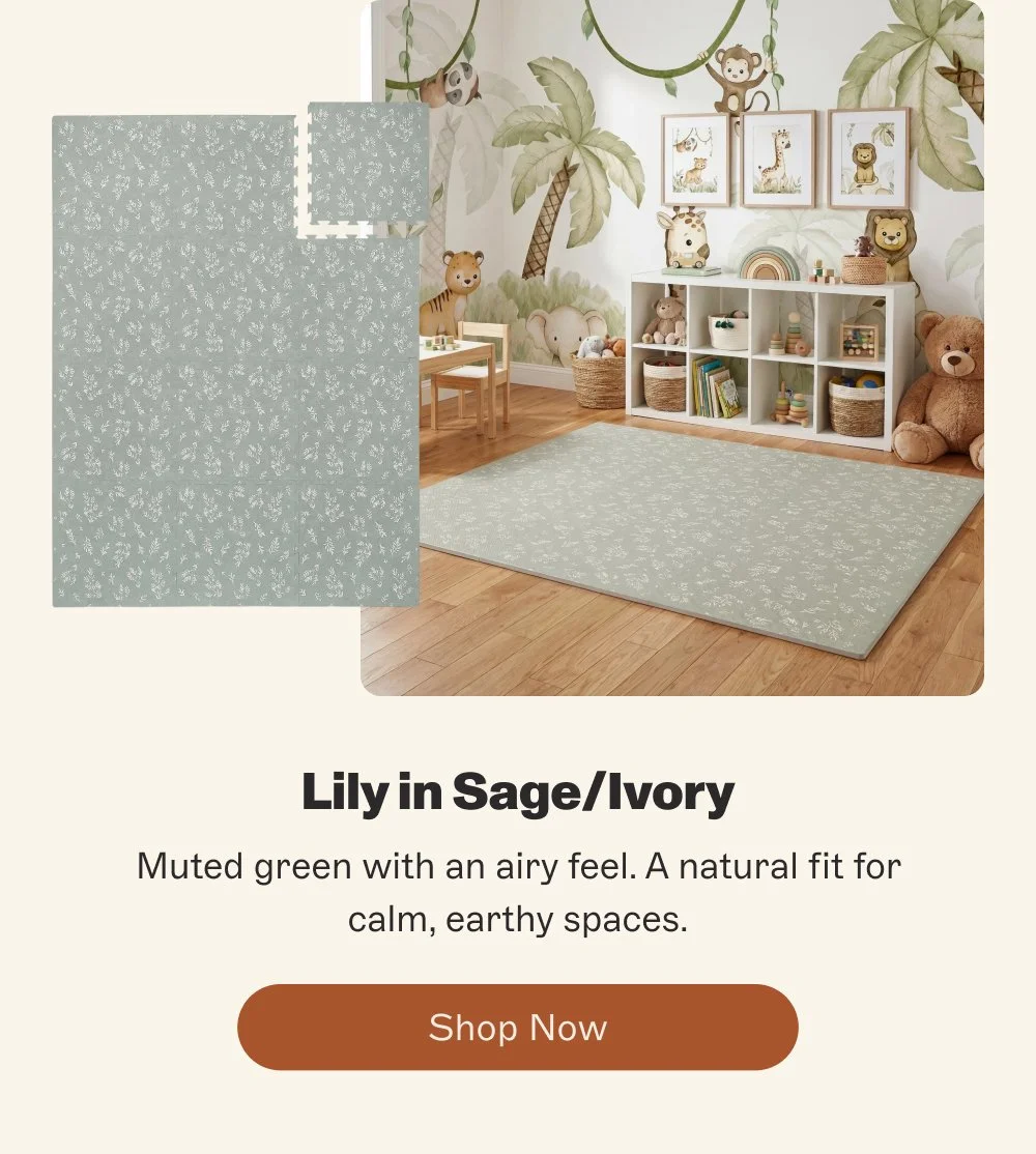 Lily in Sage/Ivory Muted green with an airy feel. A natural fit for calm, earthy spaces. Shop Now