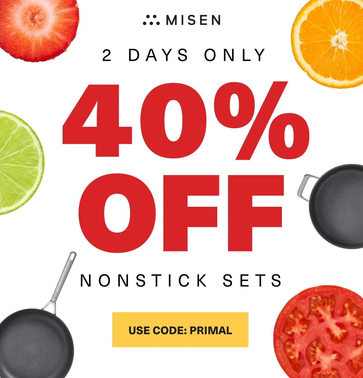 Final Hours 40% Off Nonstick Sets