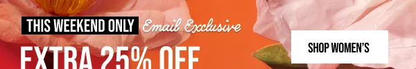 Extra 25% off Shop Women's