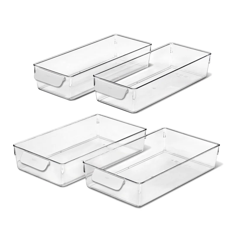 Image of 4 Piece Refrigerator Storage Bin Starter Set