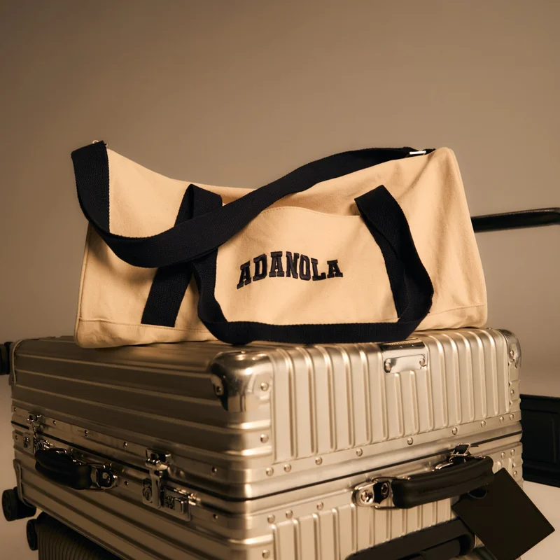 Canvas Duffle Bag - Cream
