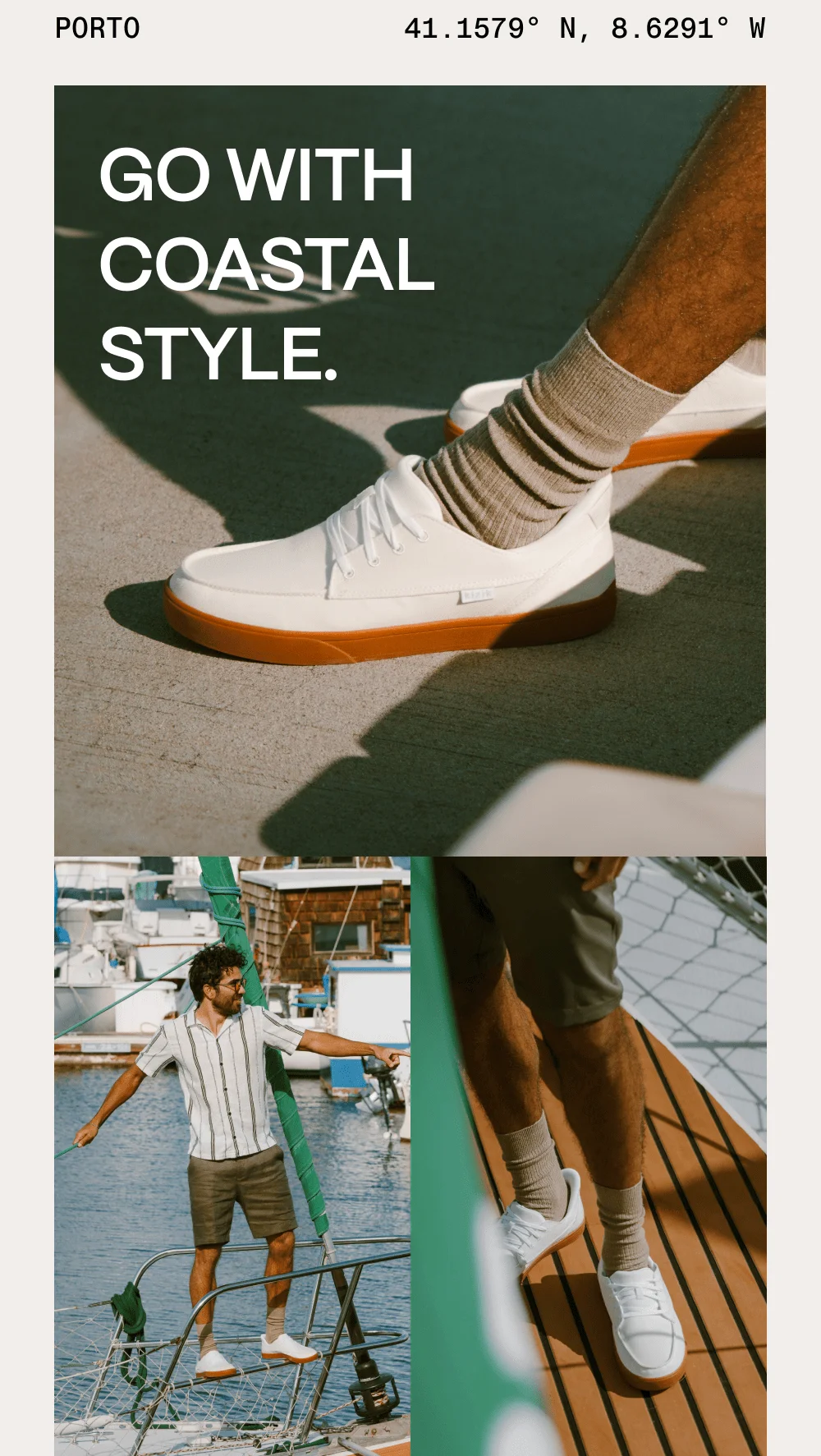 Go with coastal style. Porto Pristine Gum.