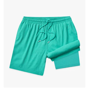 Textured Lined Swim Trunk: The Real Teals
