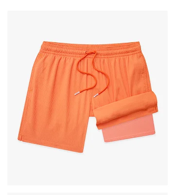 Textured Lined Swim Trunk: The Nectar Glows