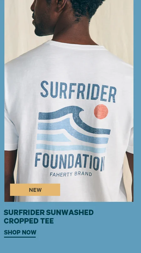 Surfrider Sunwashed Cropped Tee