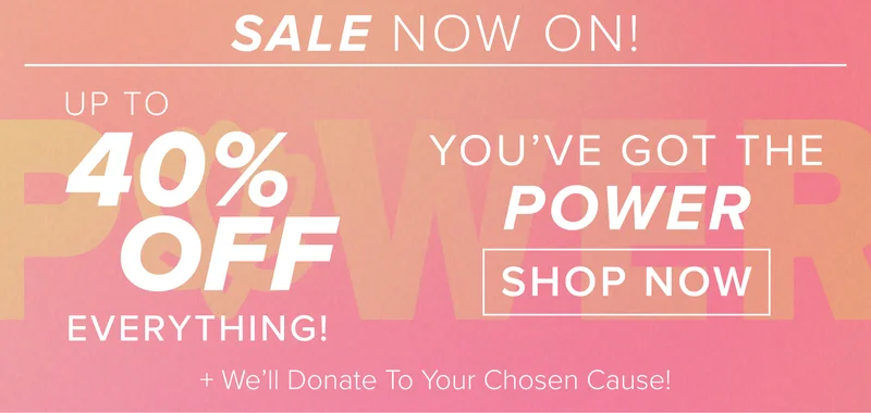 Sale now on - up to 40% off!