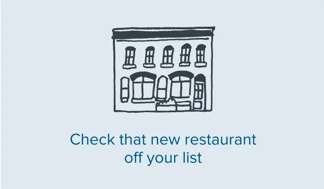Check that new restaurant off your list