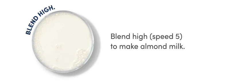 Almond milk in a bowl