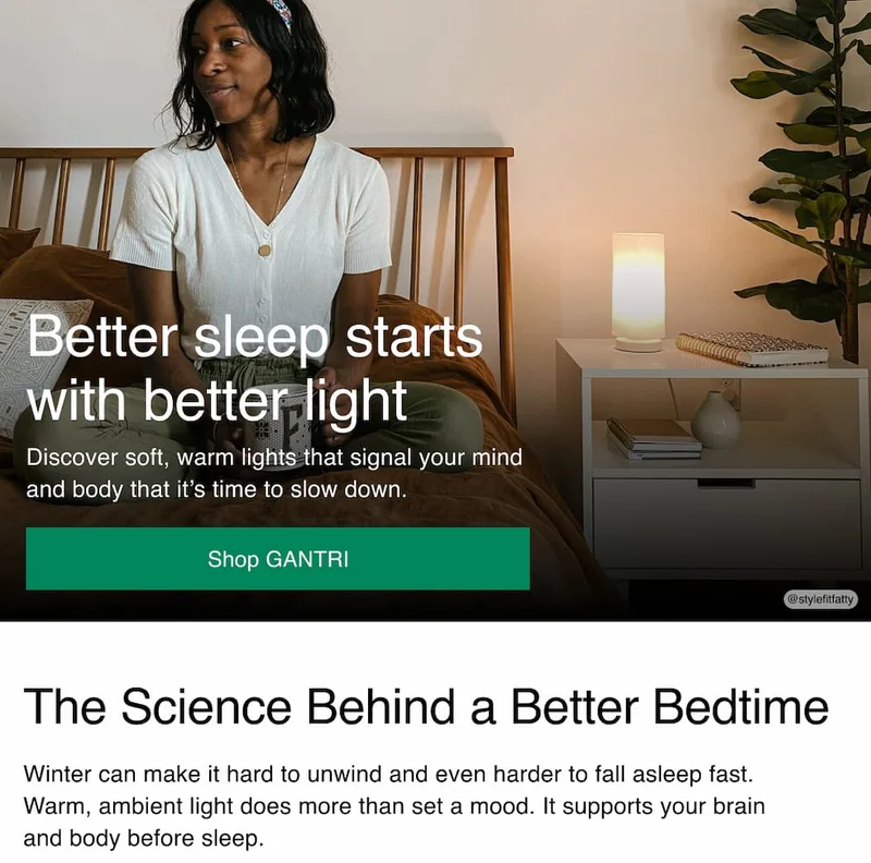 Better sleep starts with better light