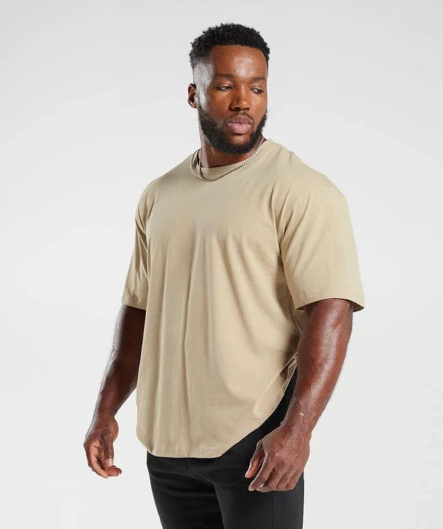 Power T-shirt - desert beige.