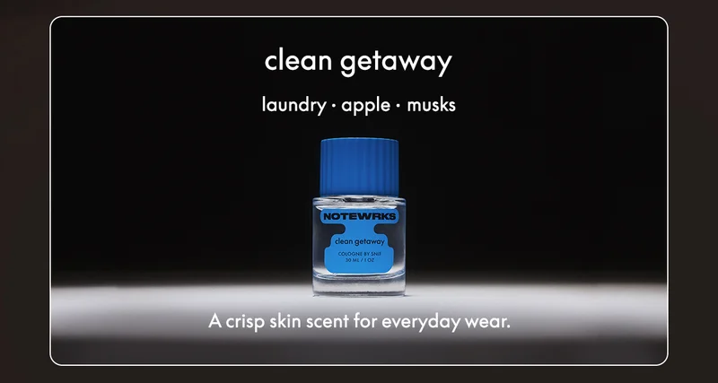 clean getaway LAUNDRY • APPLE • MUSKS A crisp, skin scent for everyday wear.
