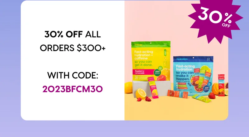 30% OFF ALL ORDERS $300+  WITH CODE: 2023BFCM30