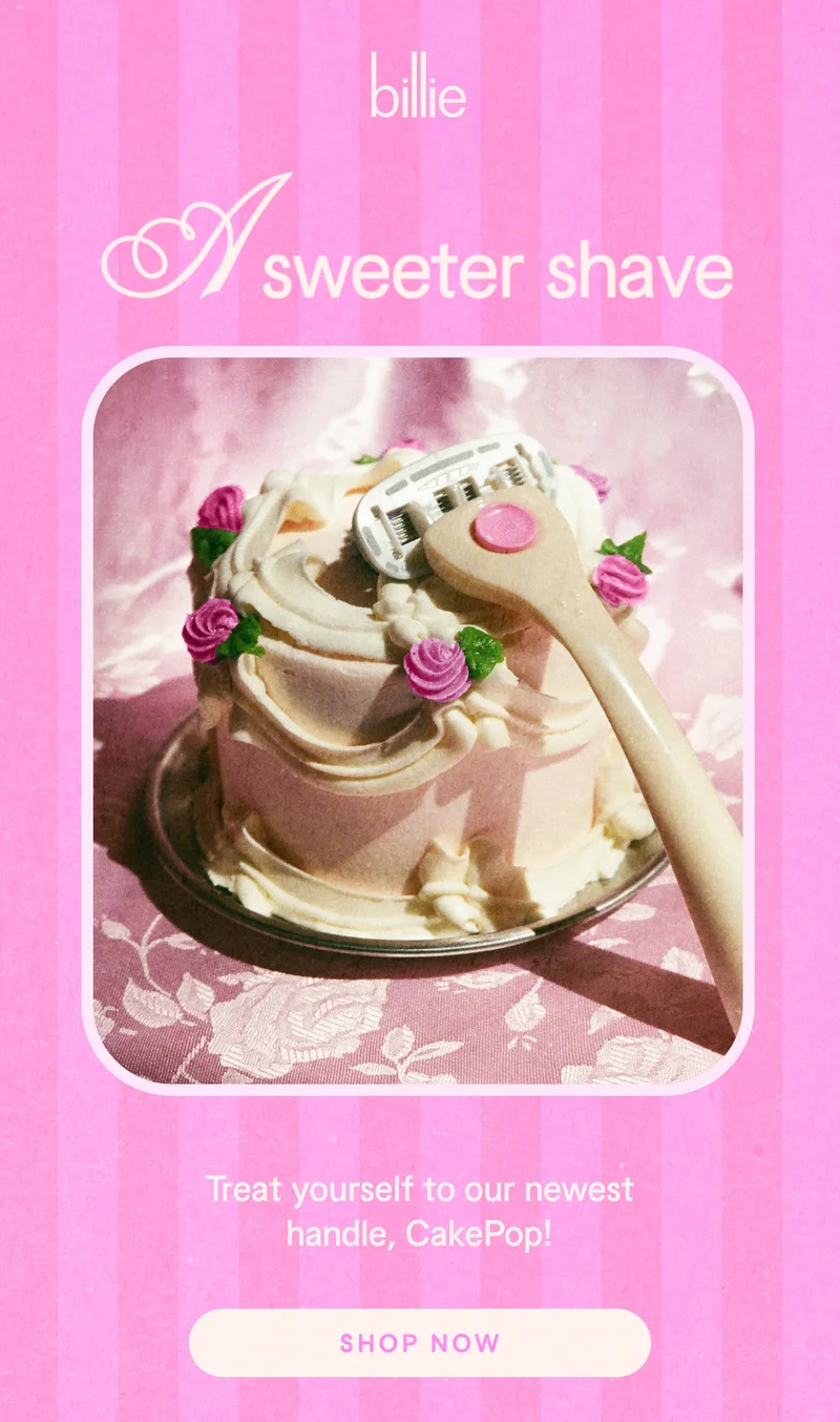 A sweeter shave – Treat yourself to our newest handle, CakePop!