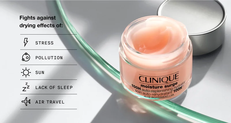 Fights against drying effects of: STRESS | POLLUTION | SUN | LACK OF SLEEP | AIR TRAVEL